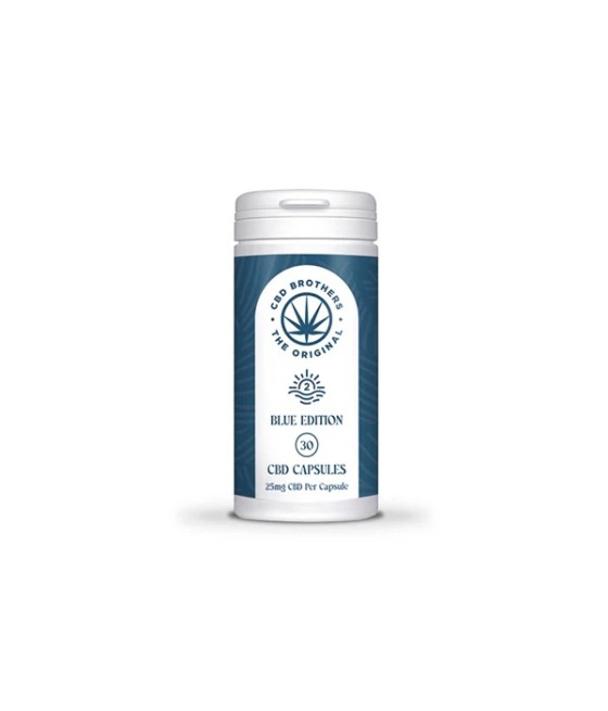 CBD Brothers Blue Edition 750mg CBD/CBDA Vegan Capsules - 30 Caps