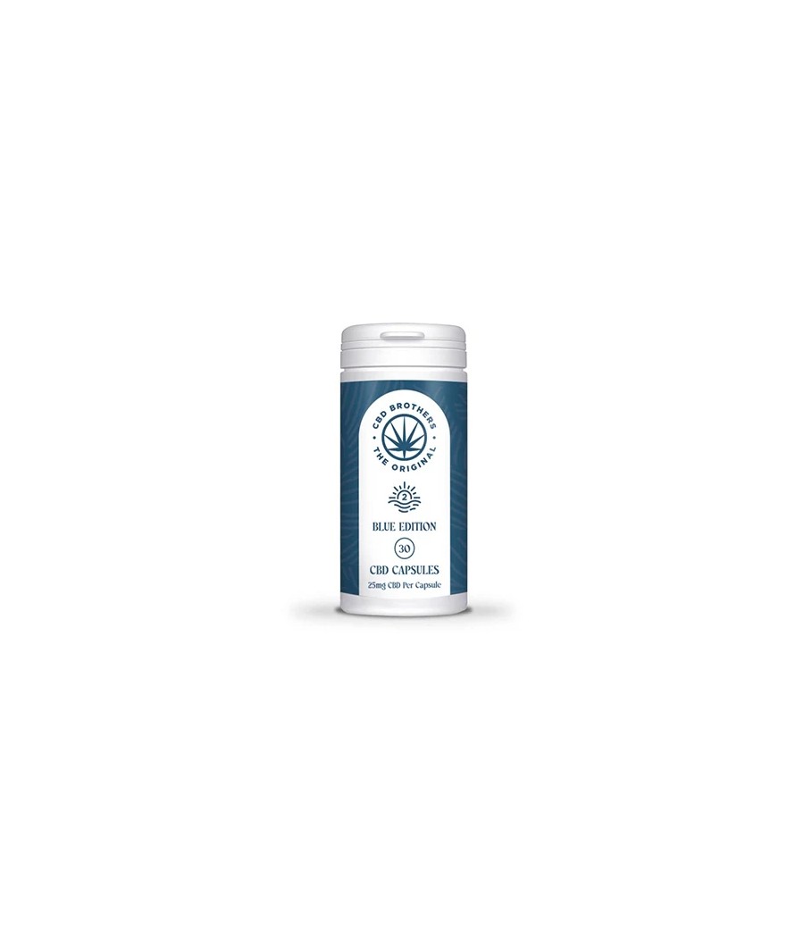 CBD Brothers Blue Edition 750mg CBD/CBDA Vegan Capsules - 30 Caps