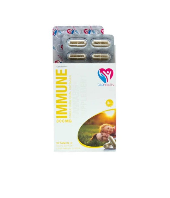 CBD by British Cannabis 300mg CBD Oral Capsules 30 Caps - Immune