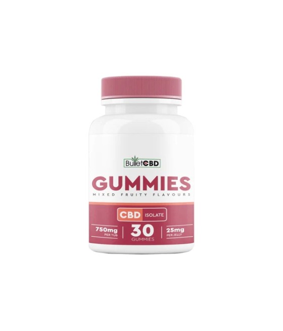Bullet CBD 750mg CBD Isolate Gummies - 30 Pieces
