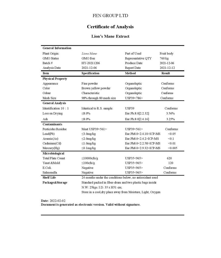 The Shroom Shop Lion's Mane Mushroom 45000mg Capsules - 90 Caps