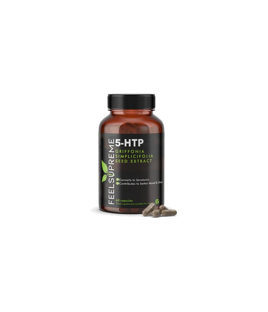 Feel Supreme 5-HTP Griffonia Simplicifolia Seed Extract Capsules - 60 Caps