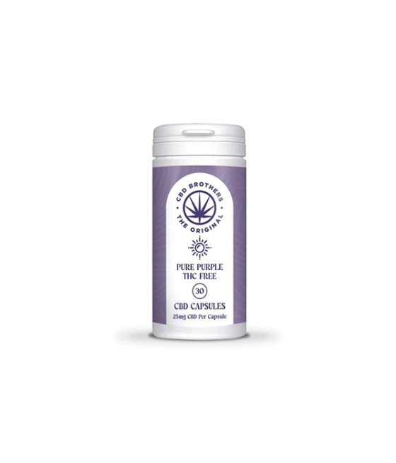 CBD Brothers Pure Purple 750mg CBD Vegan Capsules - 30 Caps