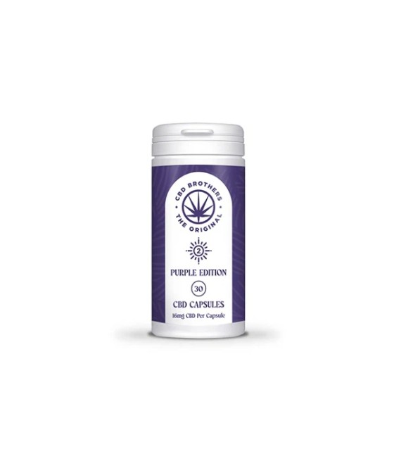 CBD Brothers Purple Edition 480mg CBD/CBDA Vegan Capsules - 30 Caps