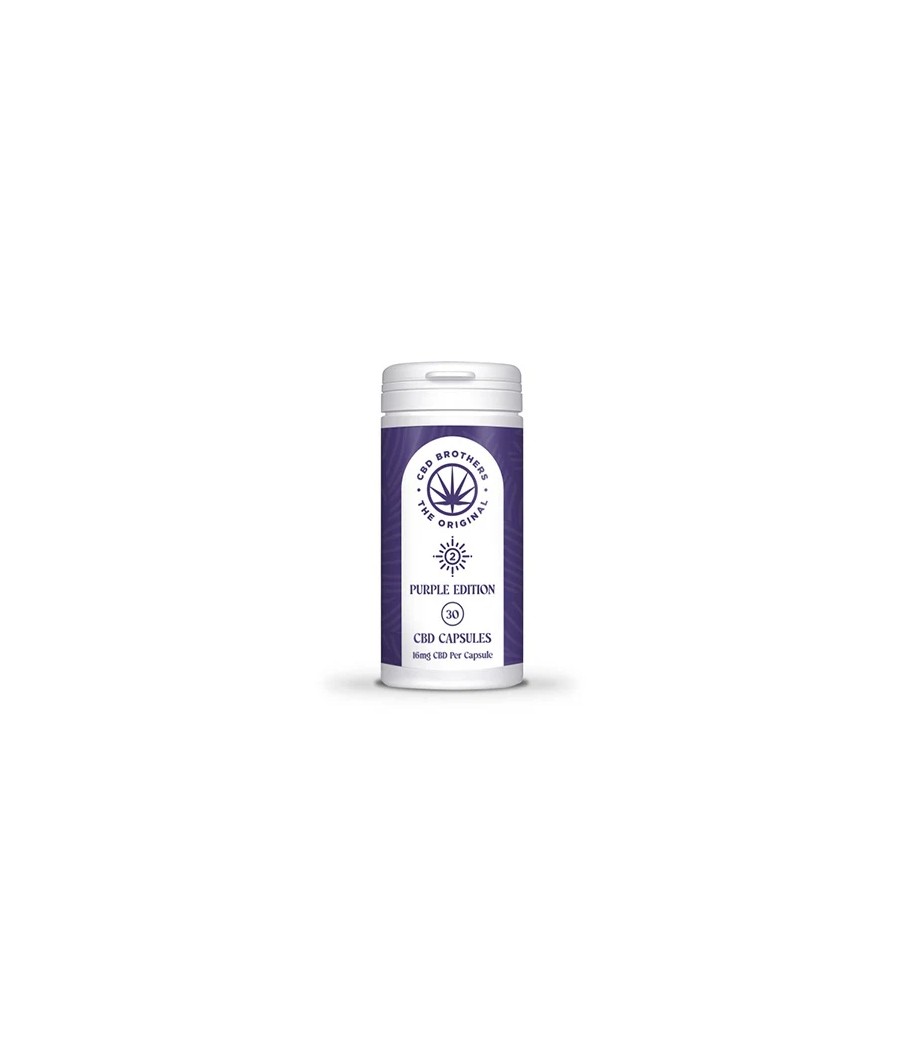 CBD Brothers Purple Edition 480mg CBD/CBDA Vegan Capsules - 30 Caps