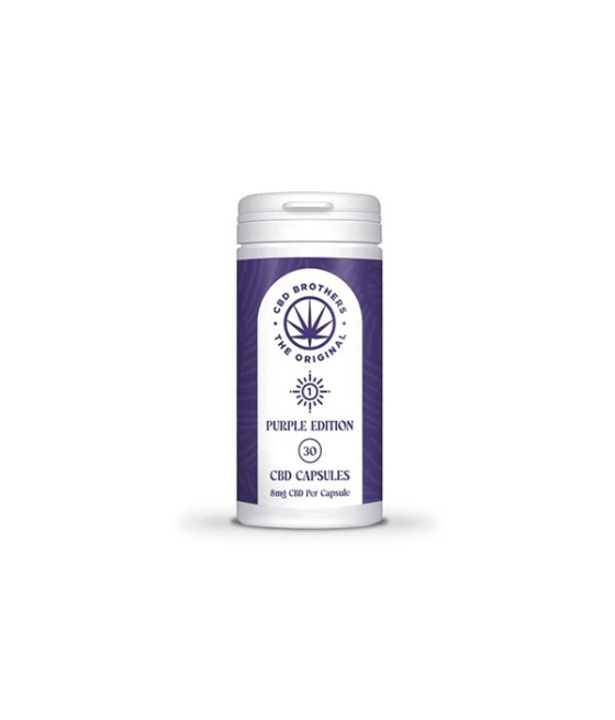 CBD Brothers Purple Edition 240mg CBD/CBDA Vegan Capsules - 30 Caps