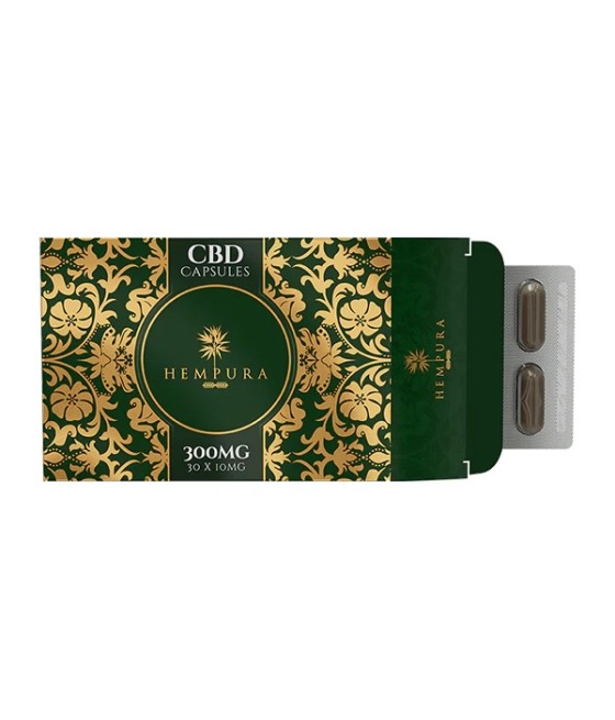Hempura 300mg Broad Spectrum CBD Capsules - 30 Caps