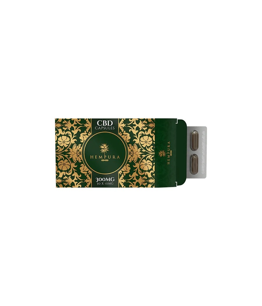 Hempura 300mg Broad Spectrum CBD Capsules - 30 Caps