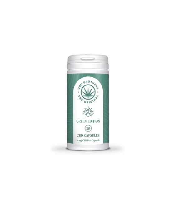CBD Brothers Green Edition 420mg CBD/CBDA Vegan Capsules - 30 Caps