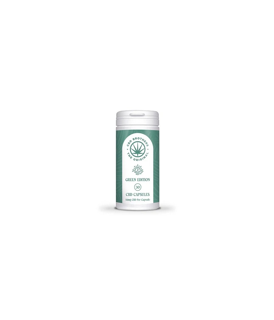 CBD Brothers Green Edition 420mg CBD/CBDA Vegan Capsules - 30 Caps