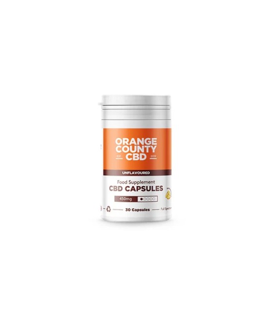 Orange County CBD 450mg Full Spectrum CBD Capsules - 30 Caps