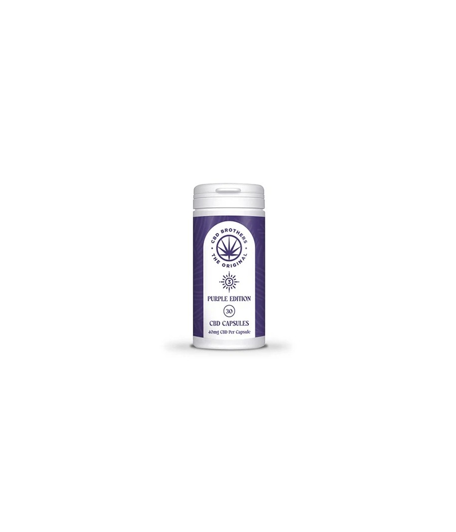 CBD Brothers Purple Edition 1200mg CBD/CBDA Vegan Capsules - 30 Caps