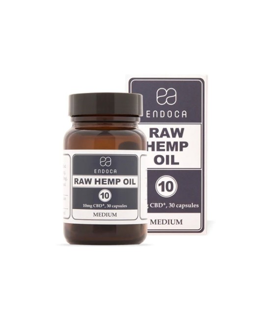 Endoca 300mg CBD+CBDa Capsules Raw Hemp Oil - 30 Caps