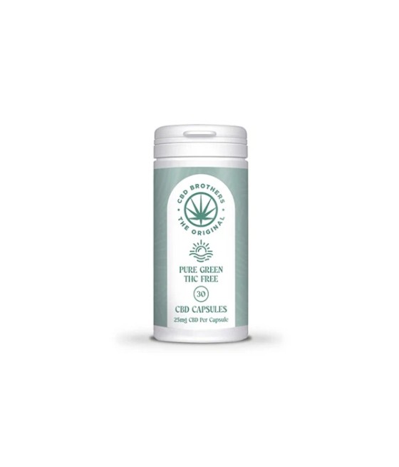 CBD Brothers Pure Green 750mg CBD Vegan Capsules - 30 Caps