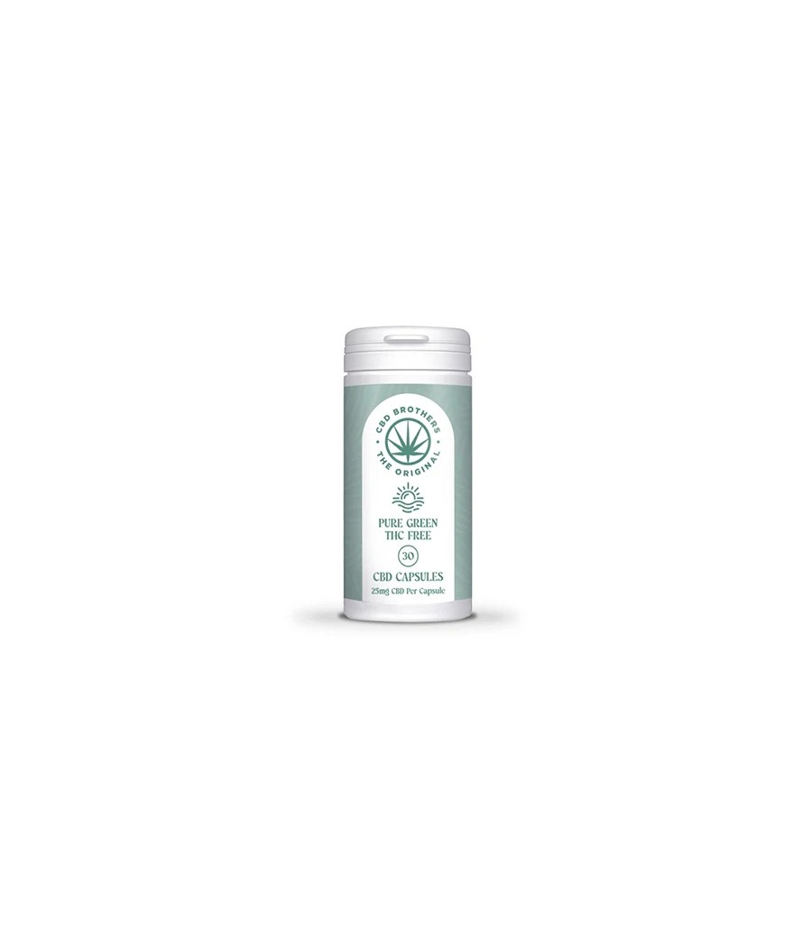 CBD Brothers Pure Green 750mg CBD Vegan Capsules - 30 Caps