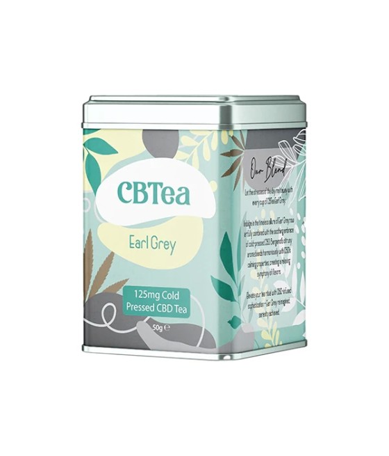 CBTea 125mg Cold Pressed Full Spectrum CBD Earl Grey - 50g