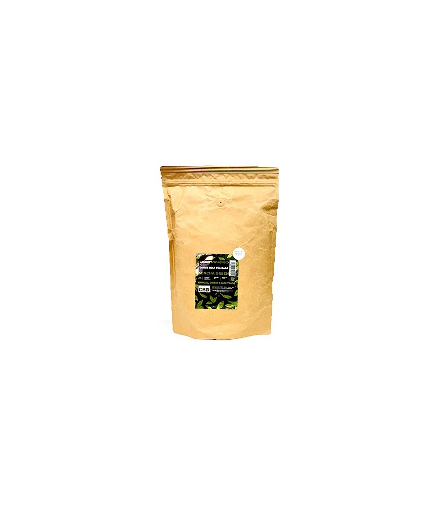Equilibrium CBD 340mg Tea Japanese Sencha Catering Pack - 100 Biodegradable Pyramid Tea Bags