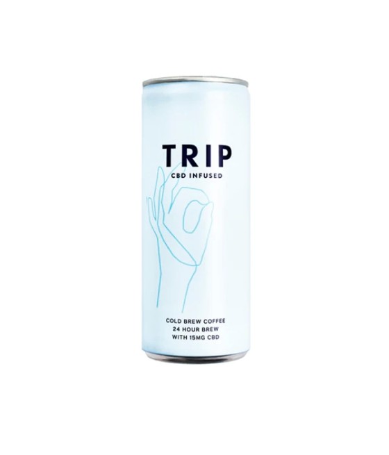 12 x TRIP 15mg CBD Infused Cold Brew Coffee Drink 250ml