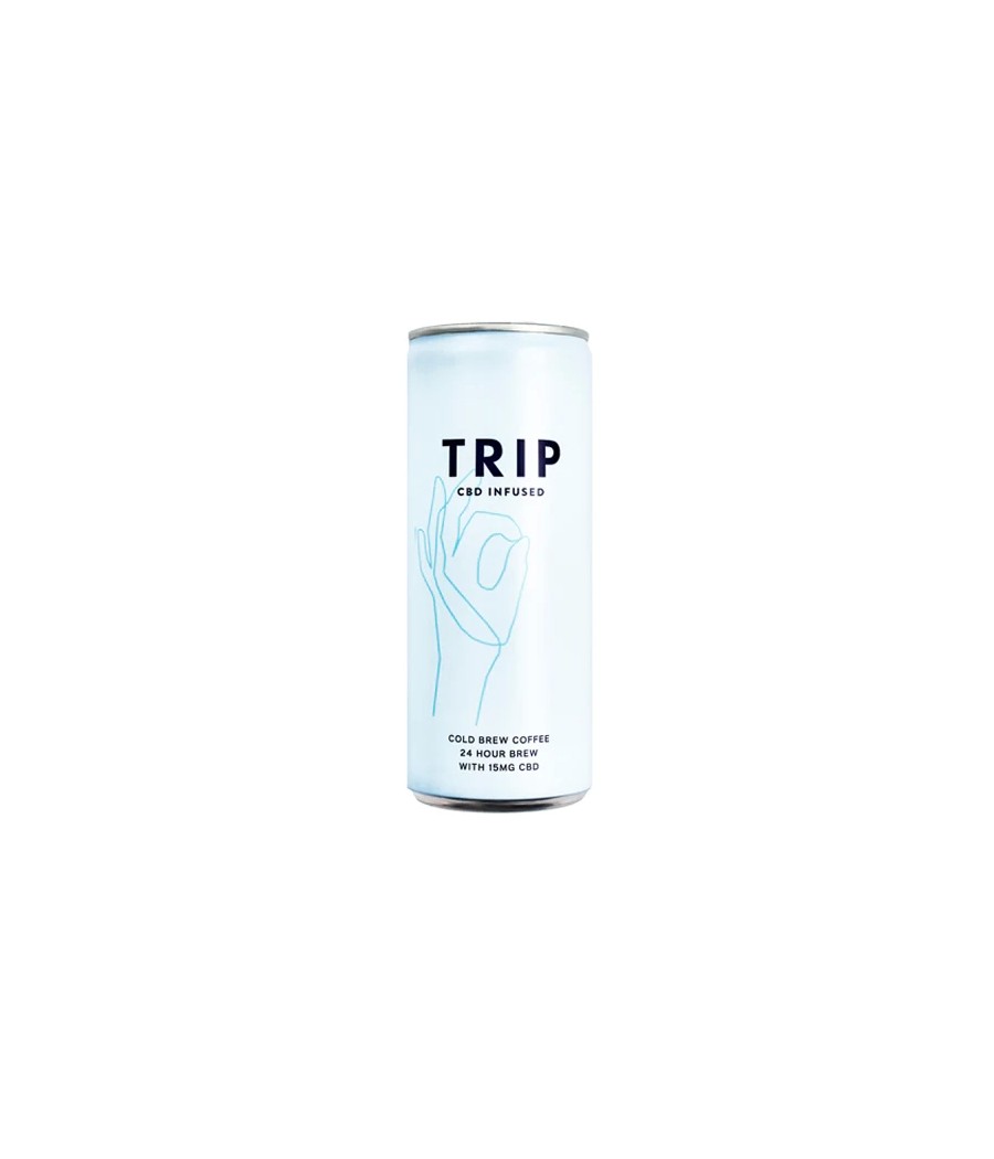 12 x TRIP 15mg CBD Infused Cold Brew Coffee Drink 250ml