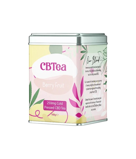 CBTea 250mg Cold Pressed Full Spectrum CBD Berry Fruit - 100g