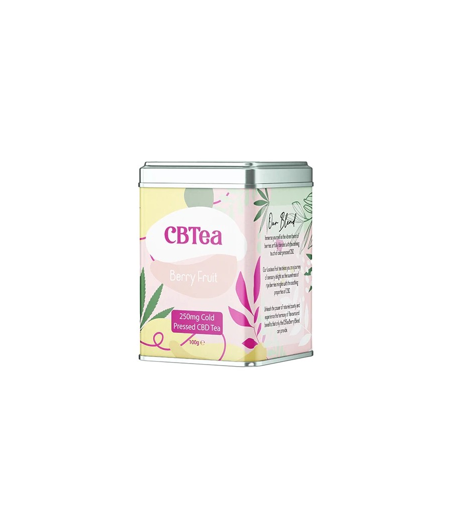 CBTea 250mg Cold Pressed Full Spectrum CBD Berry Fruit - 100g