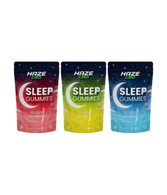 3000mg Haze CBD Sleep Night Gummies - 20 Pcs