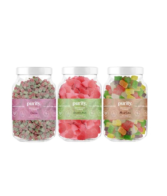 Purity 600mg Full-Spectrum CBD Vegan Gummies 400g