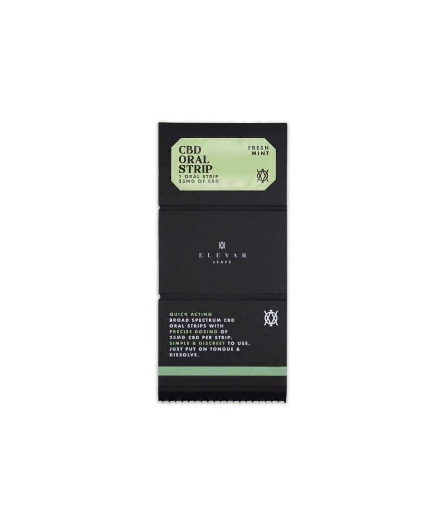 Elevar Leafs 125mg CBD Oral Strips