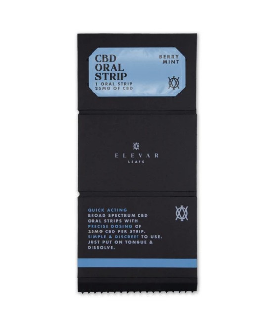 Elevar Leafs 125mg CBD Oral Strips