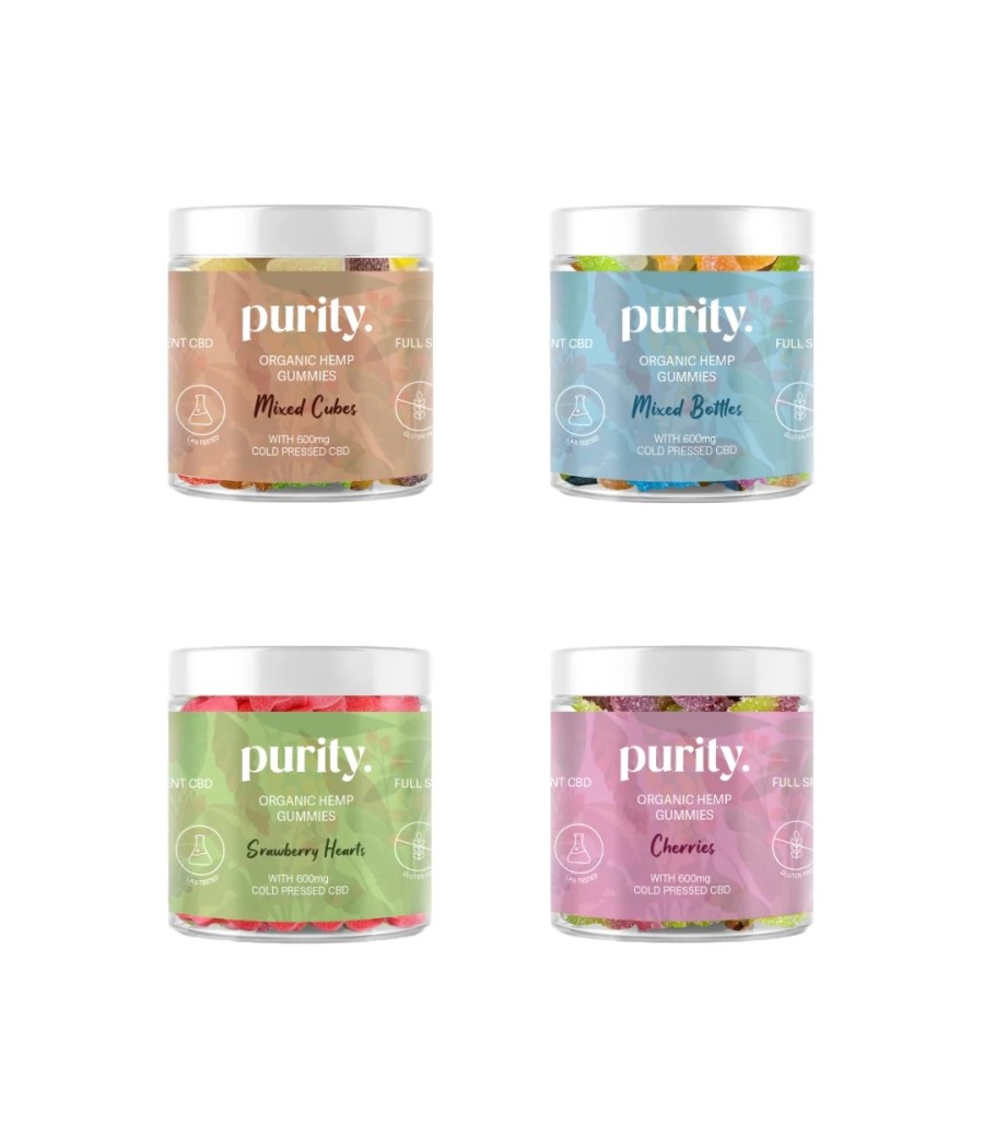 Purity 600mg Full-Spectrum CBD Vegan Gummies 150g