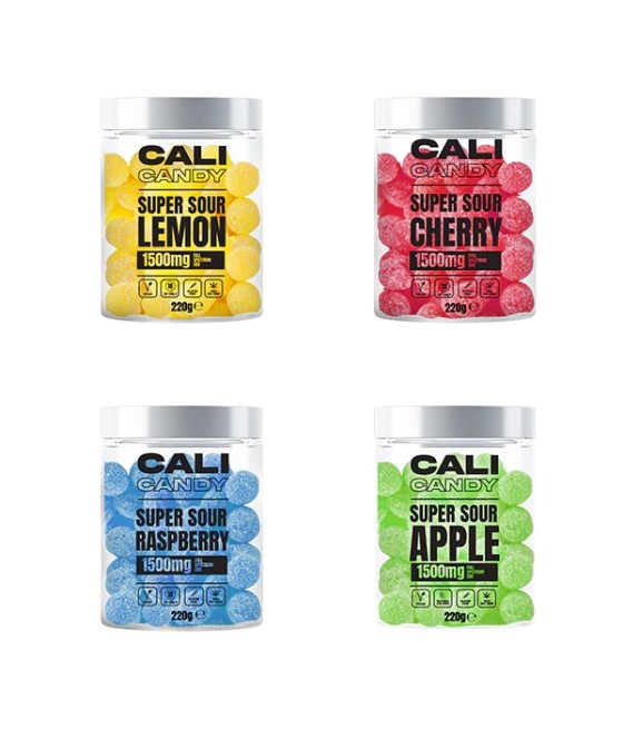 CALI CANDY MAX 1500mg Full Spectrum CBD Vegan Sweets  - 10 Flavours
