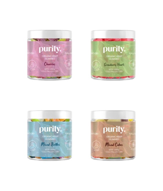 Purity 120mg Full-Spectrum CBD Vegan Gummies 150g