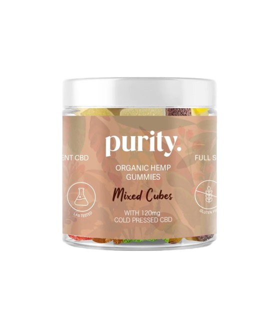 Purity 120mg Full-Spectrum CBD Vegan Gummies 150g