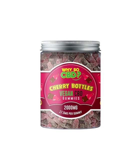 Why So CBD? 2000mg Broad Spectrum CBD Large Vegan Gummies - 11 Flavours