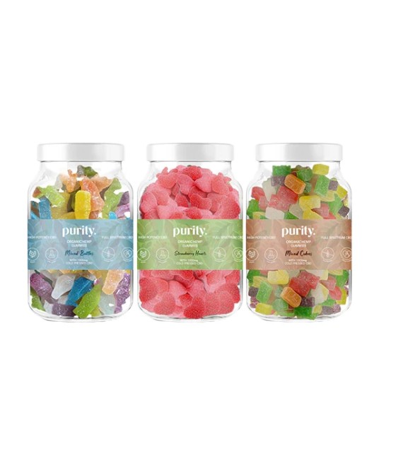 Purity 1000mg Full-Spectrum CBD Vegan Gummies 400g