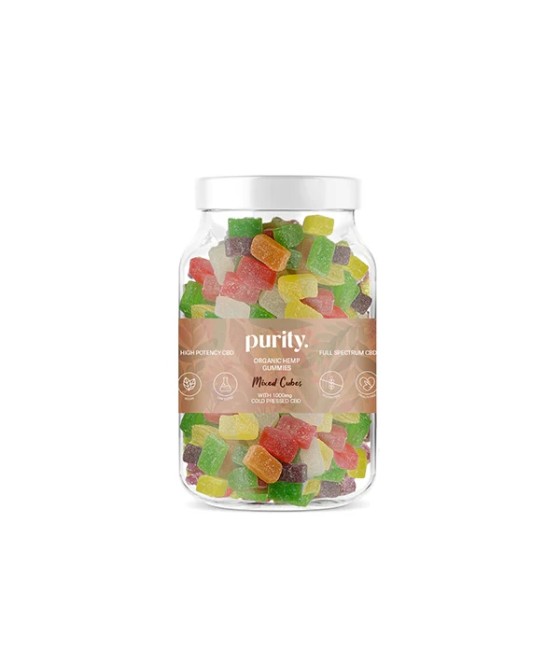 Purity 1000mg Full-Spectrum CBD Vegan Gummies 400g
