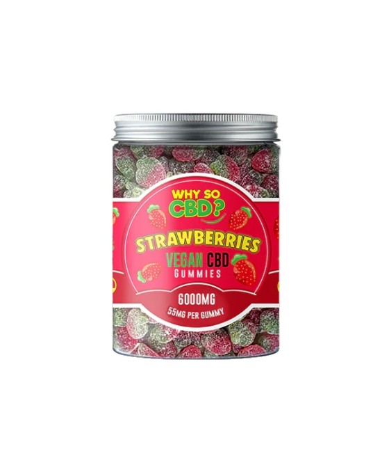 Why So CBD? 6000mg Broad Spectrum CBD Large Vegan Gummies - 11 Flavours