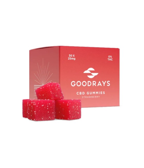 Goodrays 750mg CBD Gummies - 30 Pieces