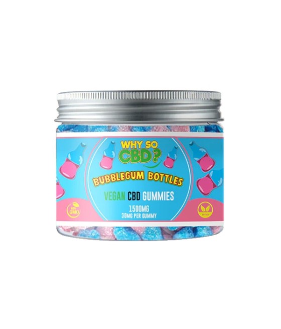 Why So CBD? 1500mg Broad Spectrum CBD Small Vegan Gummies - 11 Flavours