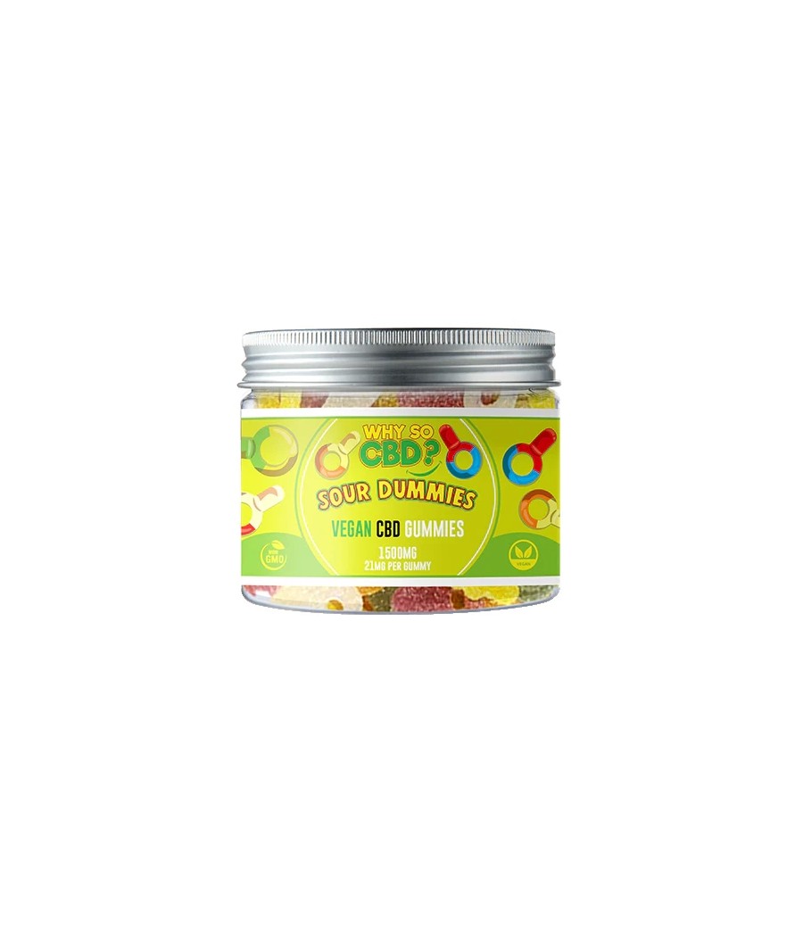 Why So CBD? 1500mg Broad Spectrum CBD Small Vegan Gummies - 11 Flavours