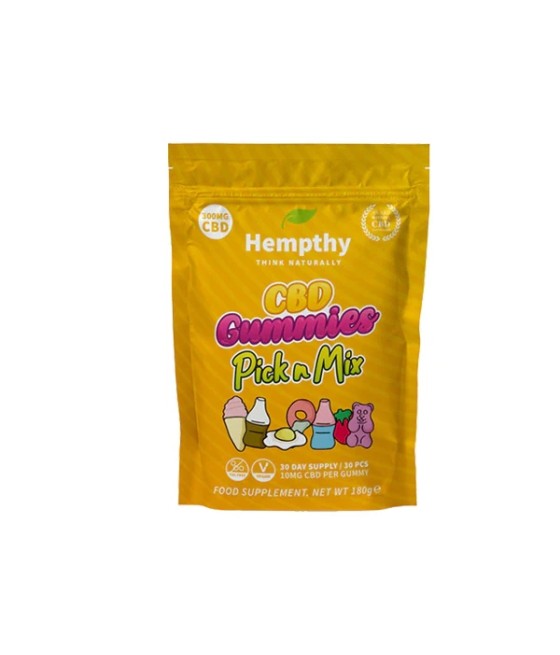 Hempthy 300mg CBD Gummies 30 Ct Pouch