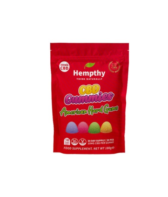 Hempthy 300mg CBD Gummies 30 Ct Pouch