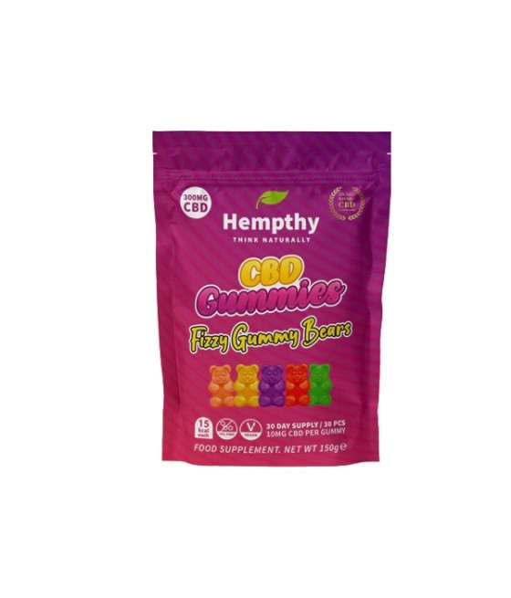 Hempthy 300mg CBD Gummies 30 Ct Pouch