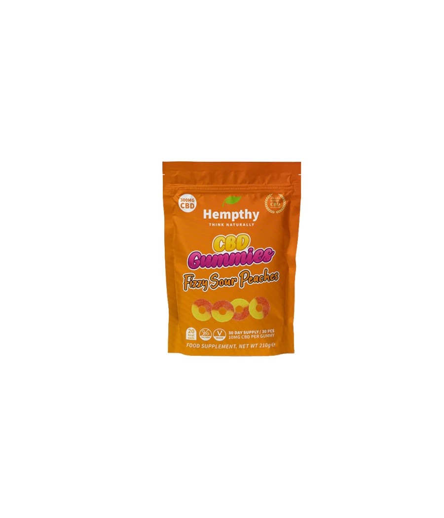 Hempthy 300mg CBD Gummies 30 Ct Pouch