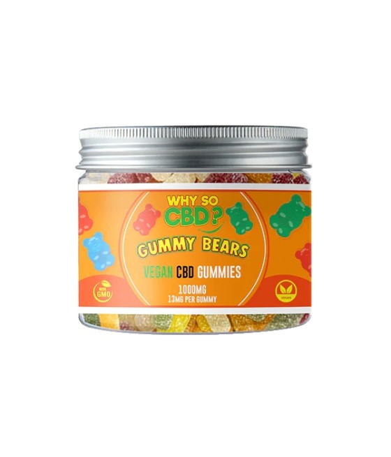 Why So CBD? 1000mg Broad Spectrum CBD Small Vegan Gummies - 11 Flavours