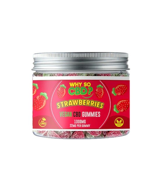 Why So CBD? 1000mg Broad Spectrum CBD Small Vegan Gummies - 11 Flavours