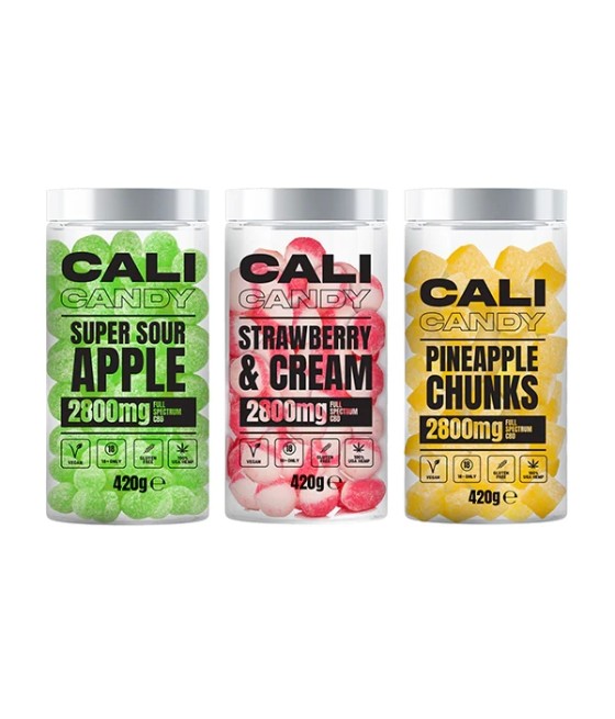 CALI CANDY MAX 2800mg Full Spectrum CBD Vegan Sweets  - 10 Flavours