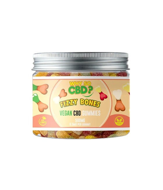 Why So CBD? 500mg Broad Spectrum CBD Small Vegan Gummies - 11 Flavours