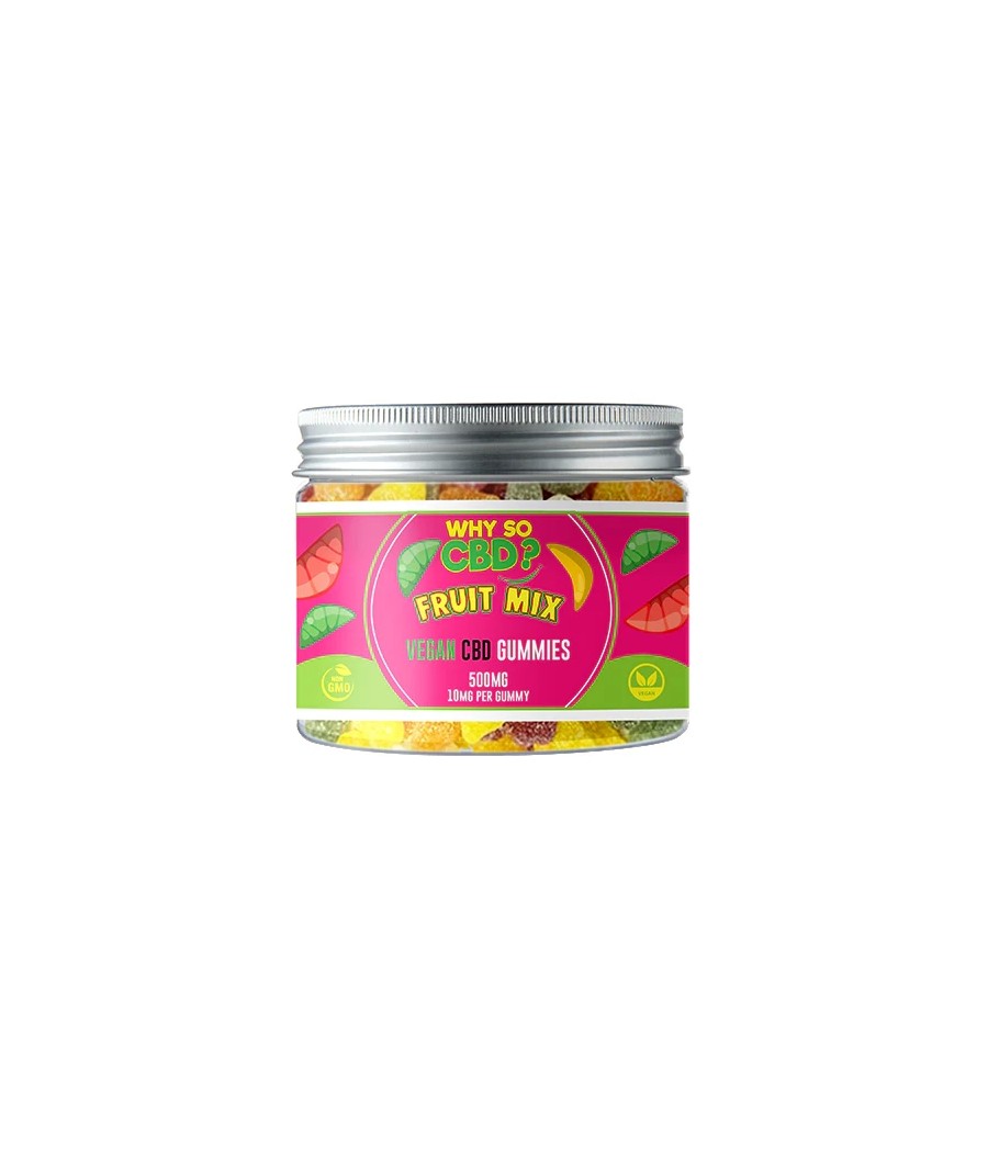 Why So CBD? 500mg Broad Spectrum CBD Small Vegan Gummies - 11 Flavours