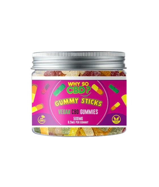 Why So CBD? 500mg Broad Spectrum CBD Small Vegan Gummies - 11 Flavours